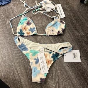 With jean NWT bikini sz medium